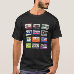 80s 90s Vintage Cassette Tapes Music T-Shirt