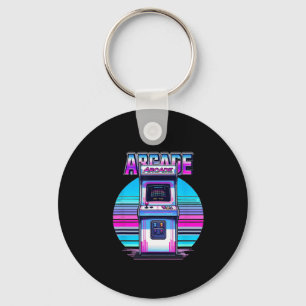 80s 90s Vintage Retro Arcade Video Game Old School Key Ring