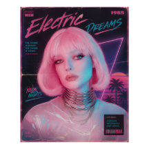 80s Aesthetic Synthwave Pink