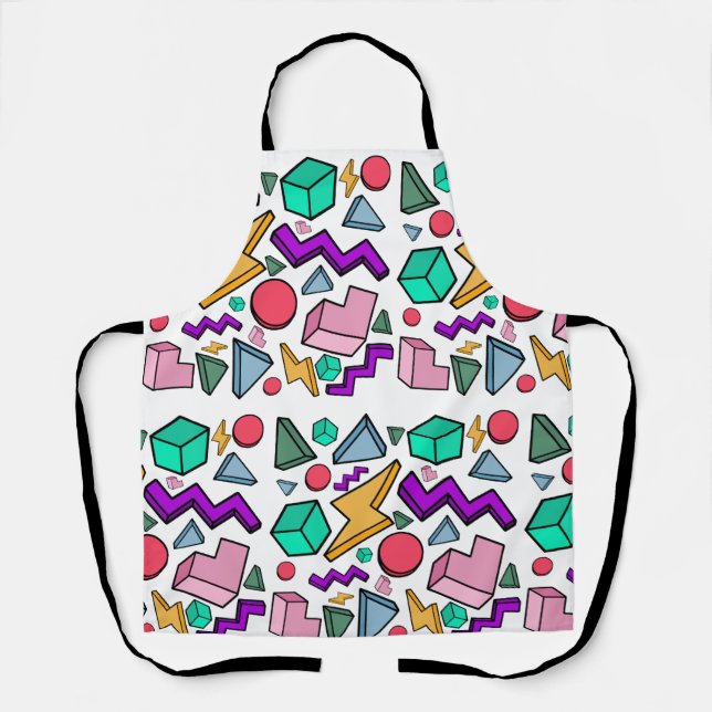 80s Aesthetic Vintage Retro Apron (Front)
