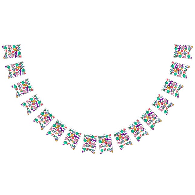 80s Aesthetic Vintage Retro Bunting (All)