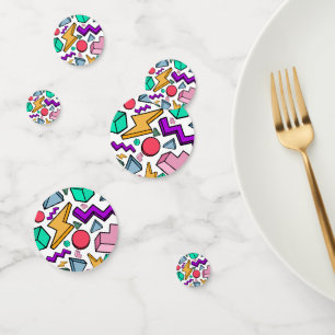 80s Aesthetic Vintage Retro Confetti