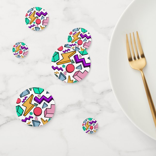 80s Aesthetic Vintage Retro Confetti (Group)