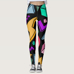 80s Aesthetic Vintage Retro Leggings