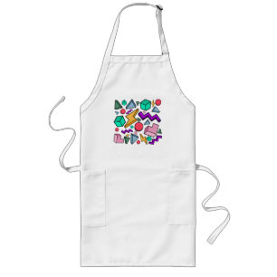 80s Aesthetic Vintage Retro Long Apron