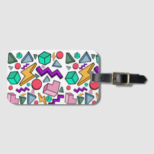 80s Aesthetic Vintage Retro Luggage Tag