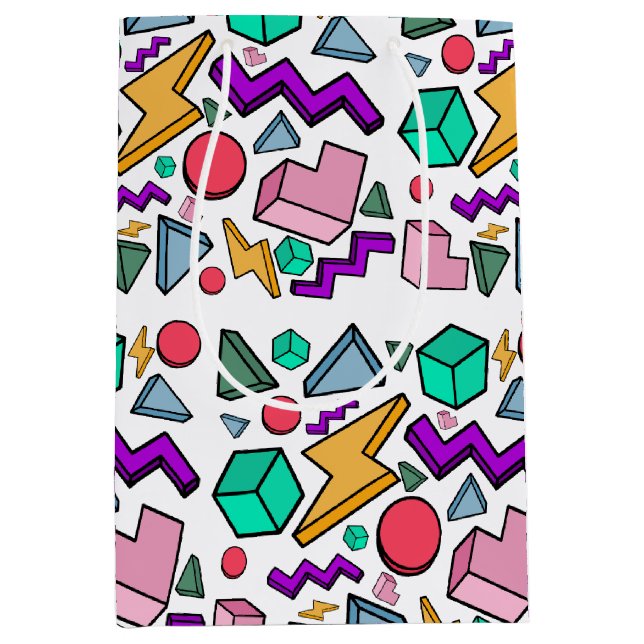 80s Aesthetic Vintage Retro Medium Gift Bag (Front)