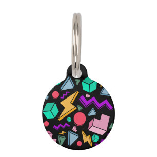 80s Aesthetic Vintage Retro Pet Tag