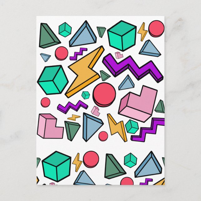 80s Aesthetic Vintage Retro Postcard (Front)