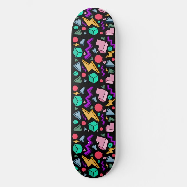 80s Aesthetic Vintage Retro Skateboard (Front)