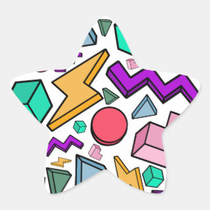 80s Aesthetic Vintage Retro Star Sticker