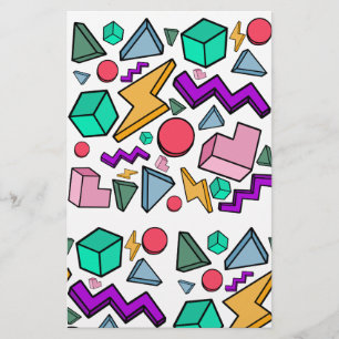 80s Aesthetic Vintage Retro Stationery