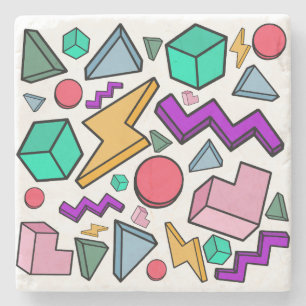 80s Aesthetic Vintage Retro Stone Coaster
