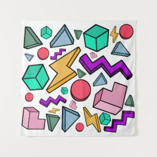 80s Aesthetic Vintage Retro Tapestry
