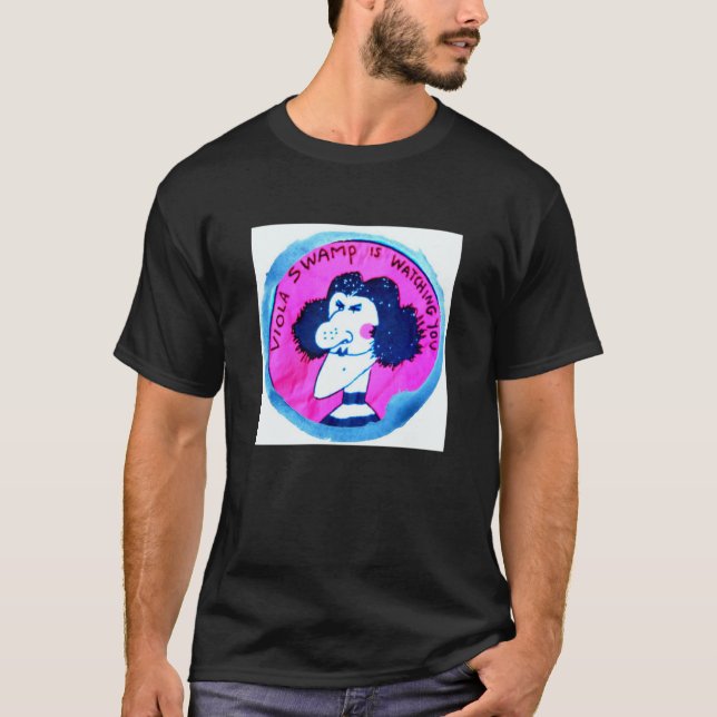 80s aesthetic viola swamp circle  T-Shirt (Front)