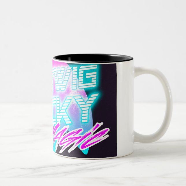 80s Bog Magic Two-Tone Coffee Mug (Right)