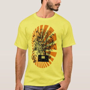 80s Boom Box Orange T-Shirt