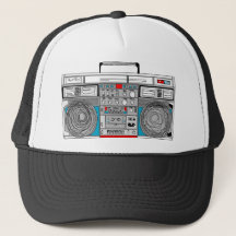 80s boombox illustration