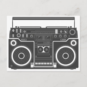 80s Boombox Postcard