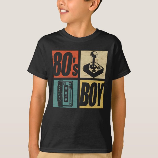 80s Boy 1980s Fashion 80 Theme Party Eighties  T-Shirt (Front)