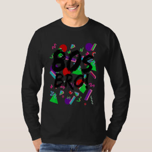 80s Bro 1980's Party Eighties Style Pattern Brothe T-Shirt