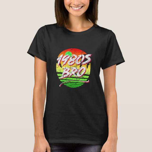 80s Bro 1980's Party Eighties Tropical Style Broth T-Shirt (Front)