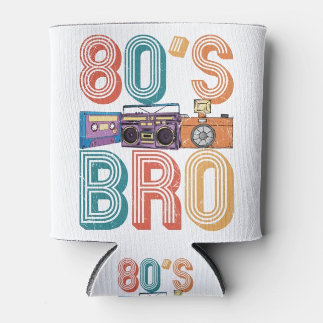 80's Bro Vintage Cassette Brother Can Cooler (Front)
