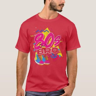 80s Bro Vintage Costume Party 1980s Music Lover Ei T-Shirt