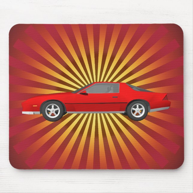 80's Camaro Sports Car: Custom Mousepad (Front)