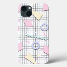 80s Candy Pastel Geo Phone Case