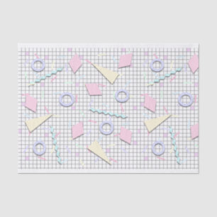 80s Candy Pastel Geo Print Tissue Paper