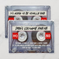 80s Cassette Mixtape 1980s Halloween Costume Party