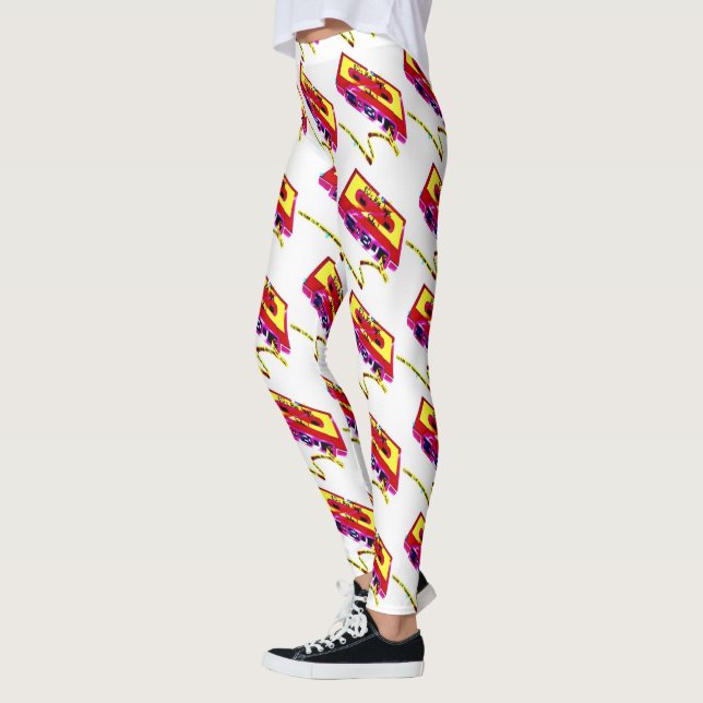 80's Cassette Tape Leggings (Left)