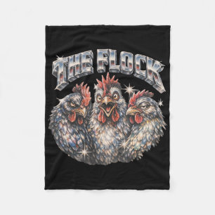 80s Ckyard Chicken Lover Heavy-metal Rock Music Vi Fleece Blanket