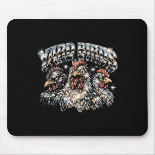 80s Ckyard Chicken Lover Heavy-metal Rock Music Vi Mouse Mat