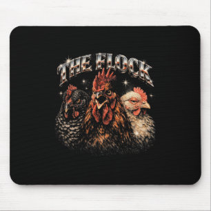 80s Ckyard Chicken Lover Heavy-metal Rock Music Vi Mouse Mat