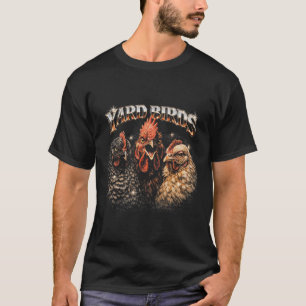 80s Ckyard Chicken Lover Heavy-metal Rock Music Vi T-Shirt