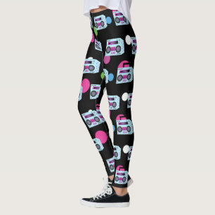 80s Costume Halloween Leggings