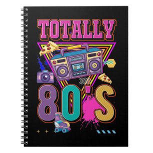 80s Costume Party Retro Disco Colourful 1980s Notebook