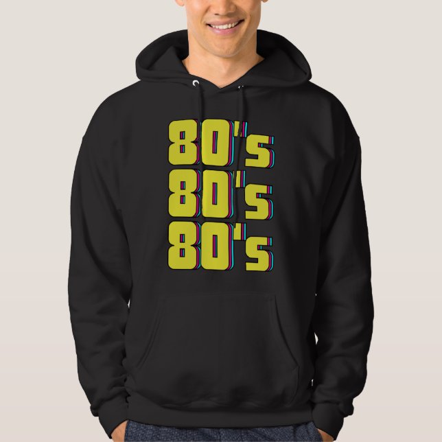 80s Costume Theme Party 80s Retro Hoodie (Front)