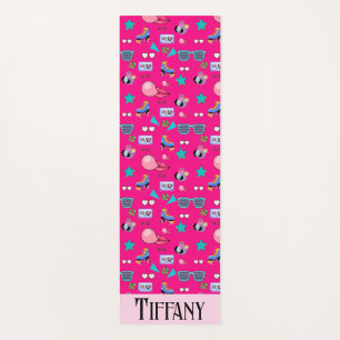 80s Costume Vibrant pink Retro culture pop Yoga Mat