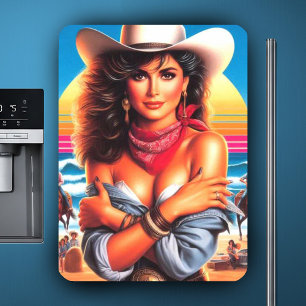80s Country Woman Magnet