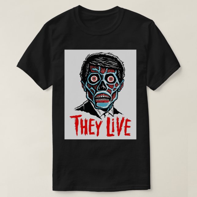 80s Cult Live Movie Art Print T-Shirt (Design Front)