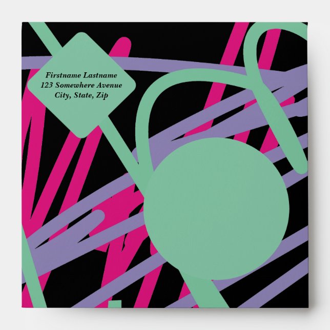 80s design eighties envelope 1 vintage splash art (Front)