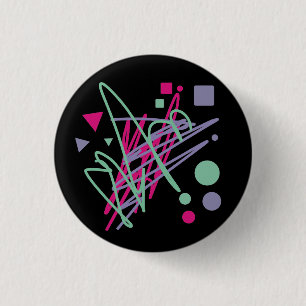 80s design eighties vintage splash medley art 3 cm round badge