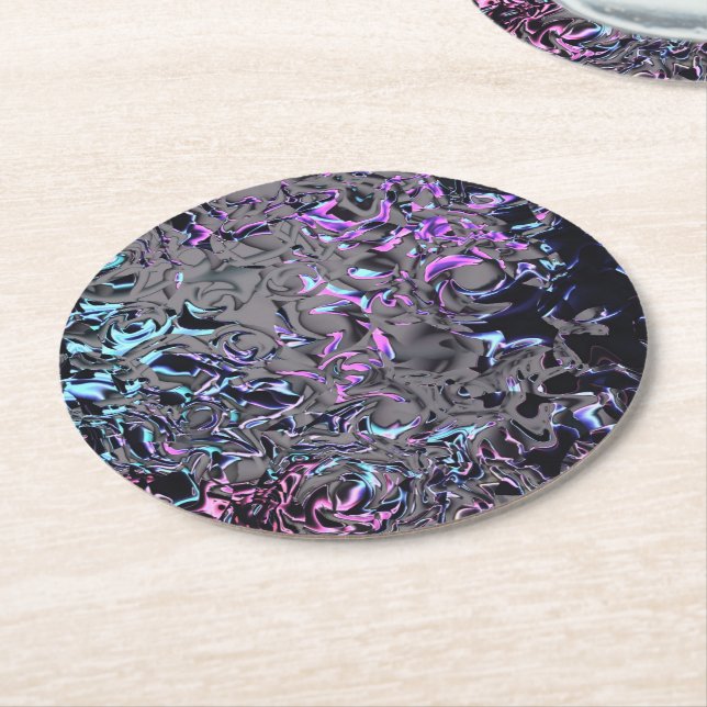 80's Disaster Round Paper Coaster (Angled)