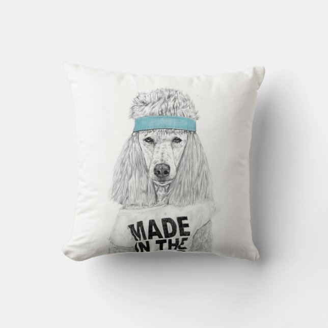 80s dog cushion (Front)