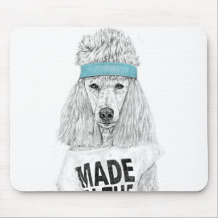 80s dog mouse mat