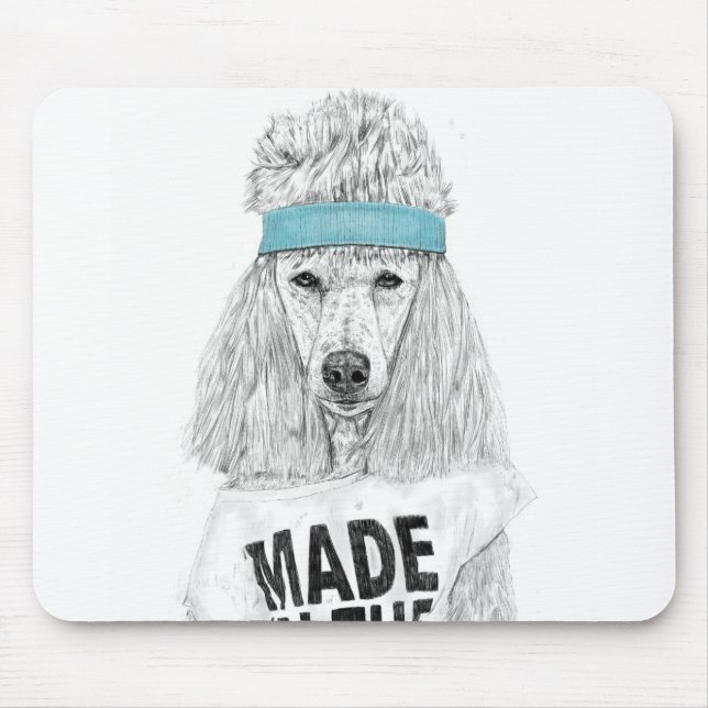 80s dog mouse mat (Front)
