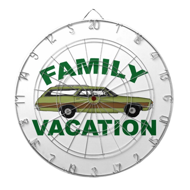 80s Family Vacation Dartboard (Front)